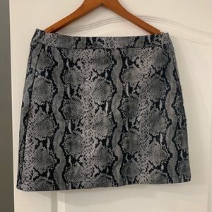 Brand New Joe Fresh Snakeskin Pleather Skirt